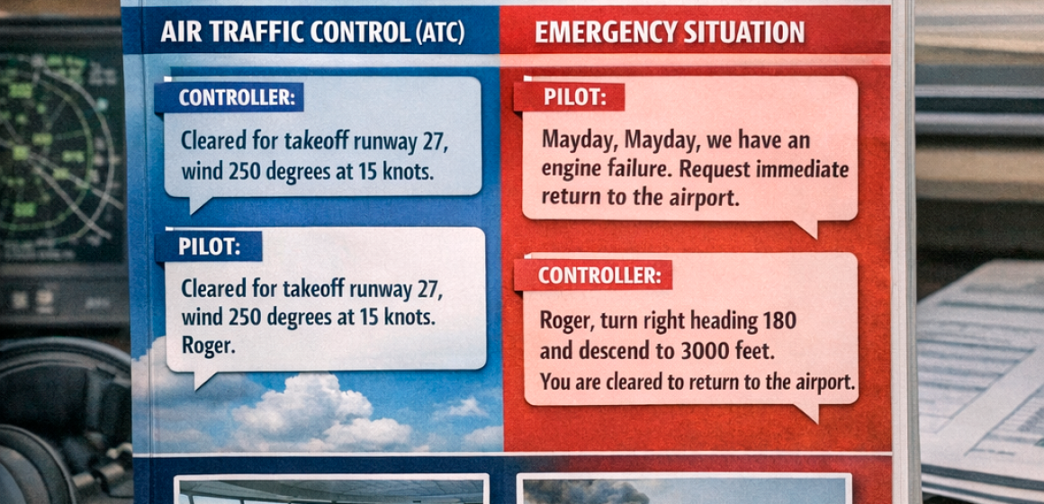Escenarios en inglés para Controladores Aéreos