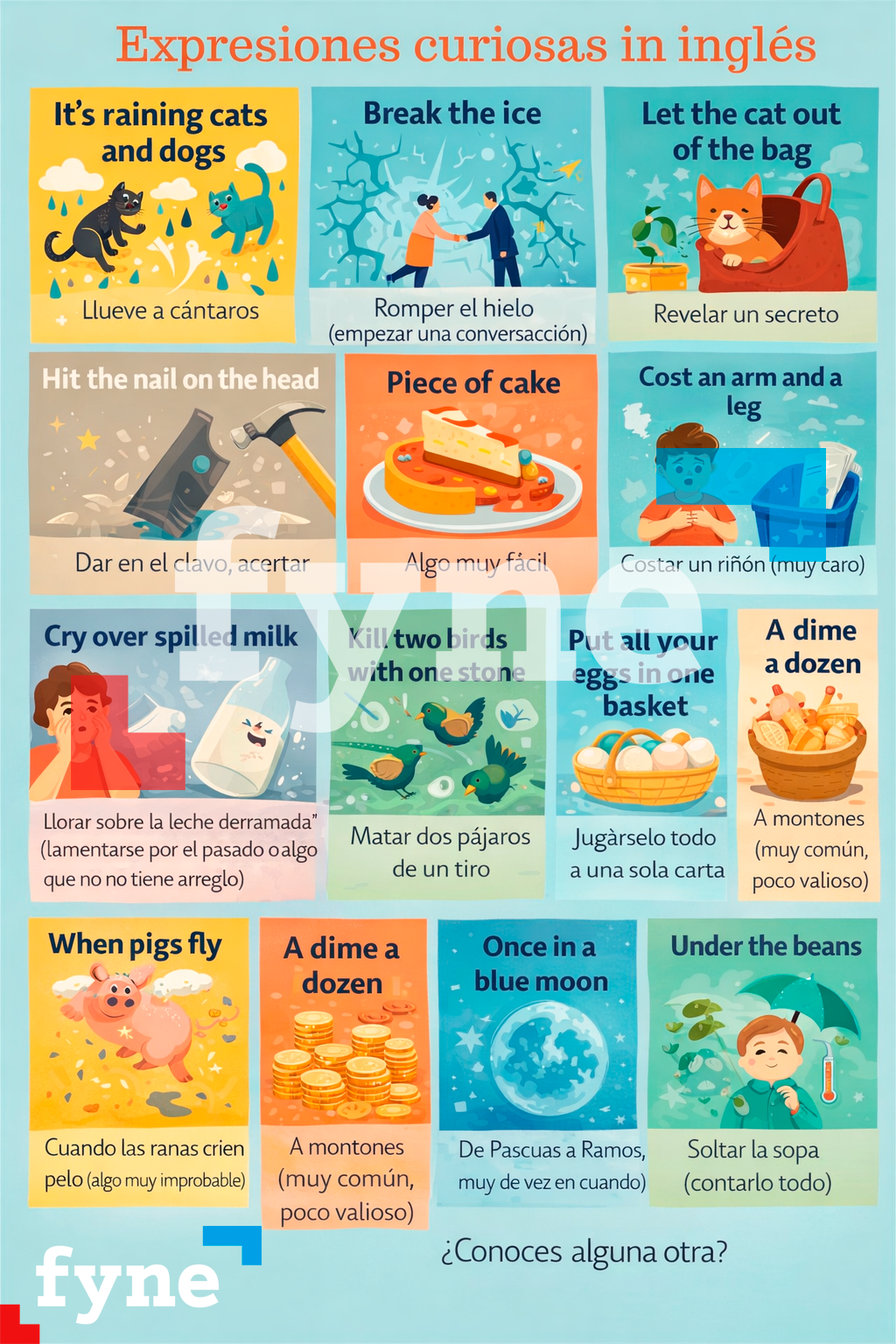 Expresiones curiosas en inglés