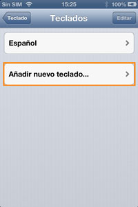 Ventana nuevo teclado